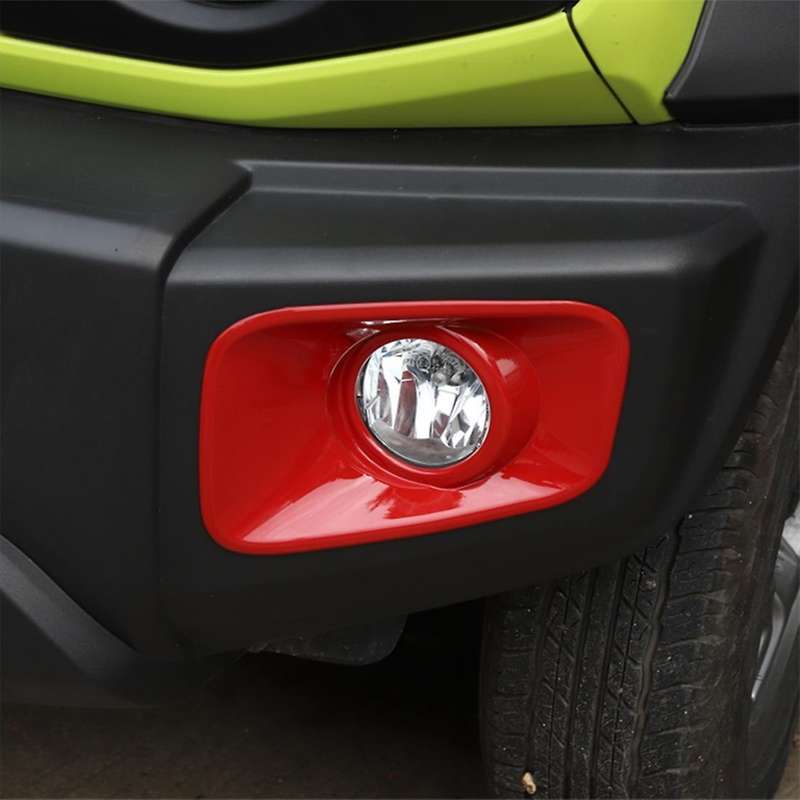 Car Front Fog Lamp Cover for Suzuki Jimny 2019-2022,abs Red
