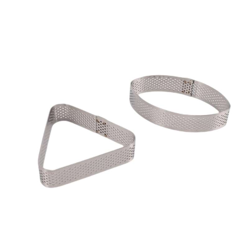 10 Pcs Boat Shape & Triple-cornered Stainless Steel Tart Ring Mould