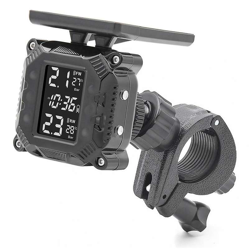 Motorcycle Tpms Tire Pressure with Solar Charging Tyre Monitoring