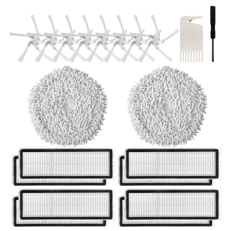 Vacuum Cleaner Side Brush Mop Cloth Hepa Filter Replacement Parts