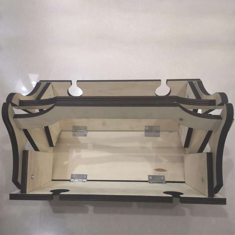 Wooden Picnic Table Outdoor Folding Wine Table Removable -wood Color