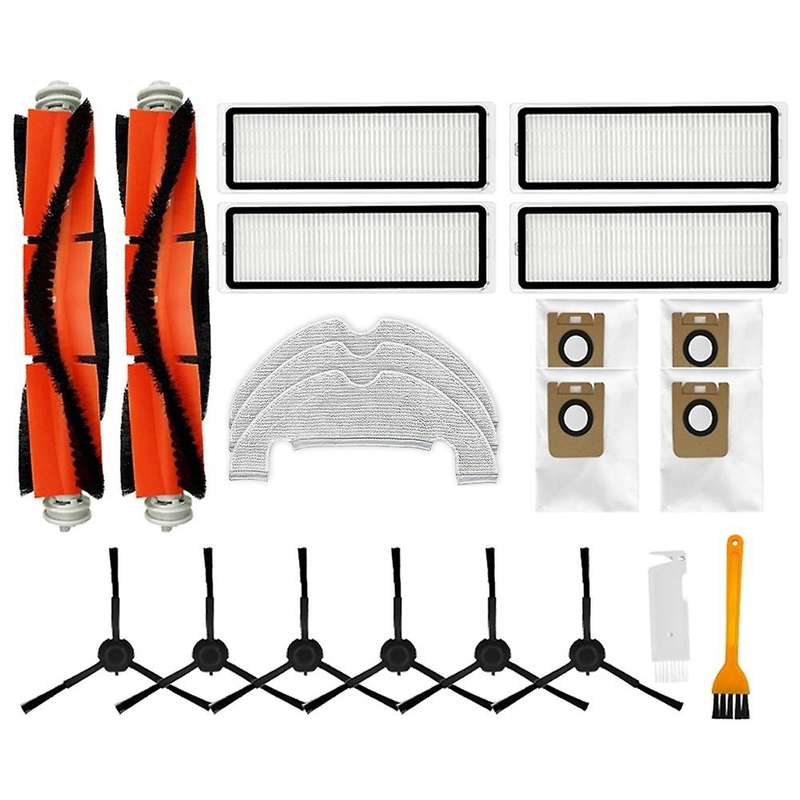 Main Side Brush Hepa Filter Mops Cloths Dust Bag for Dreame L10 Plus