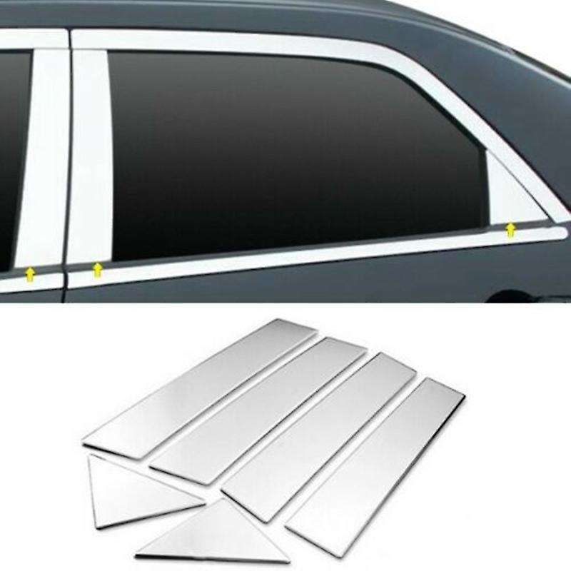 6pcs Chrome Window Pillar Post Trim for Chrysler 300 300c 2005-2010