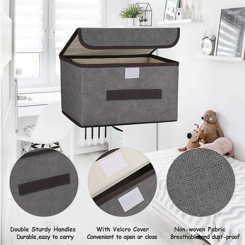 Fabric Collapsible Storage Bin Basket,for Wardrobe/closet/shelves