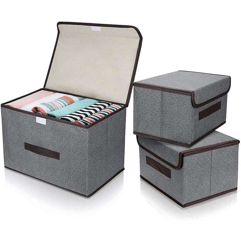 Fabric Collapsible Storage Bin Basket,for Wardrobe/closet/shelves