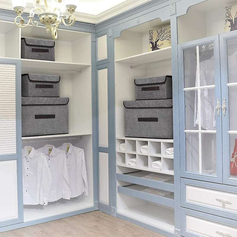 Fabric Collapsible Storage Bin Basket,for Wardrobe/closet/shelves