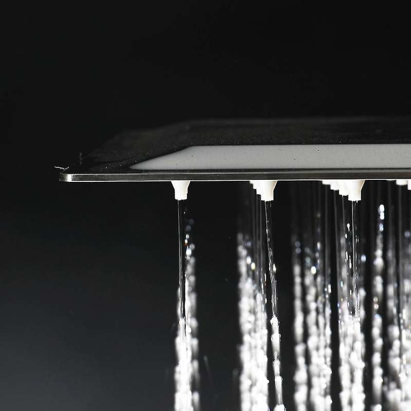 Square Stainless Steel Shower Head Rainfall Shower Chrome 200x200mm