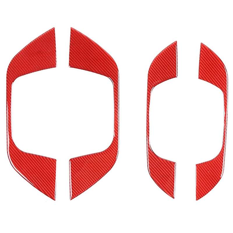 Top Handle Panel Frame for Dodge Ram 1500 2018-2022,red Carbon Fiber
