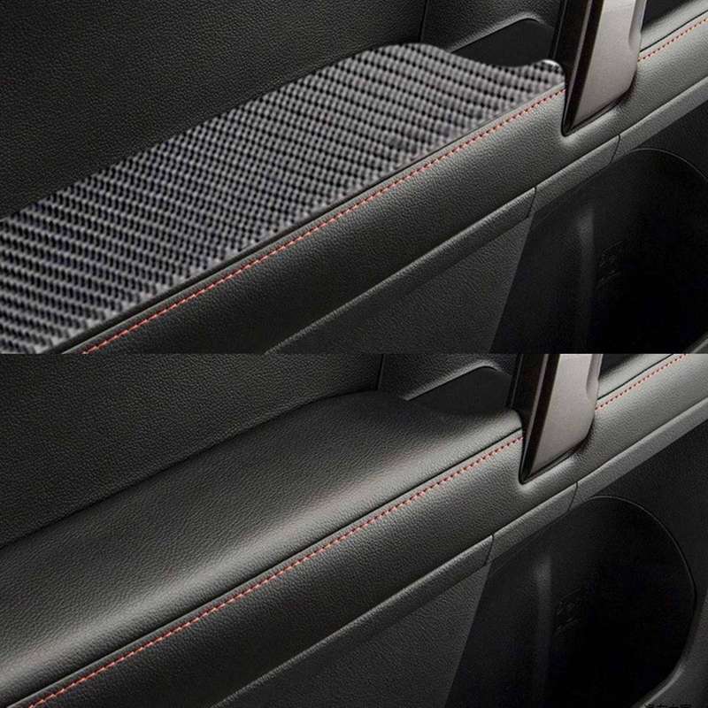 Armrest Panel Sticker Durable Carbon Fiber Waterproof Inner Door
