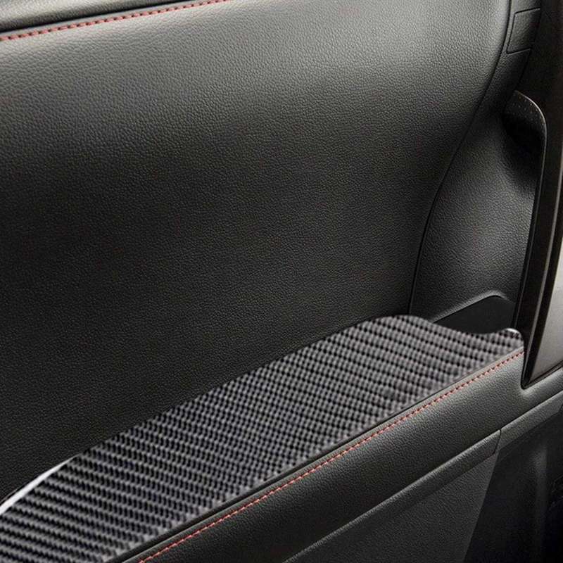 Armrest Panel Sticker Durable Carbon Fiber Waterproof Inner Door