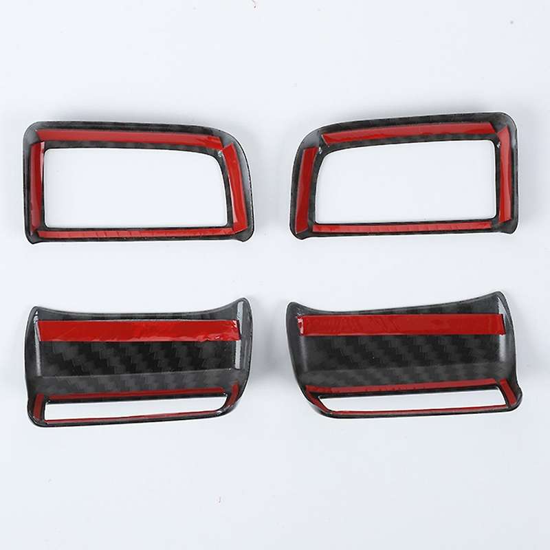 Car Dashboard Console Volt Meter Oil Temp Panel Cover Carbon Fiber