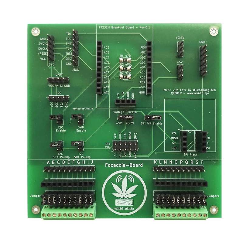 Focaccia-board: Multipurpose Breakout Pcb Board