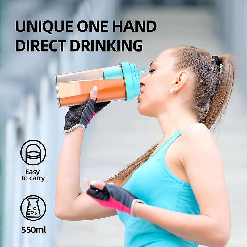 Portable Blender for Shakes and Smoothies,usb Rechargeable, Blue