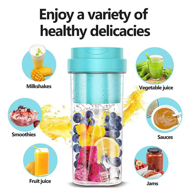 Portable Blender for Shakes and Smoothies,usb Rechargeable, White