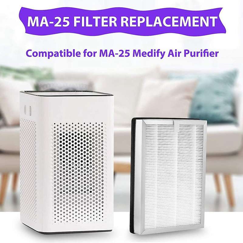 Hepa Filter for Medify Ma-25 Air Purifier 4-pack 3 In 1 Filtration