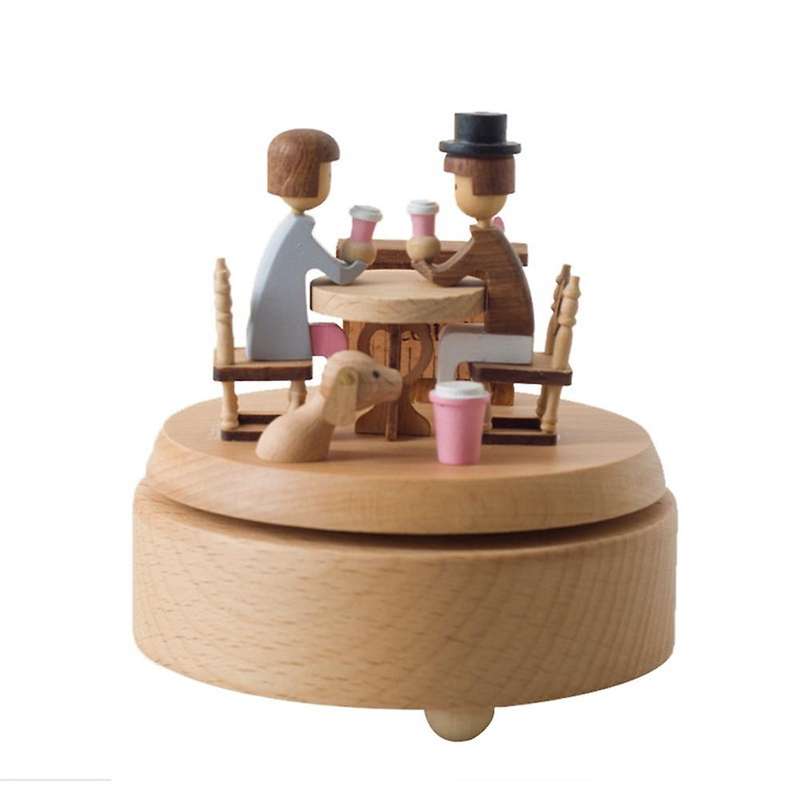 Handmade Beautiful Love Couple Mechanical Music Melody Box