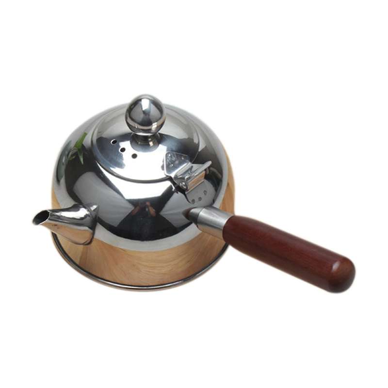 500ml Single Handle Water Kettle Induction 304 Stainless Steel Silver