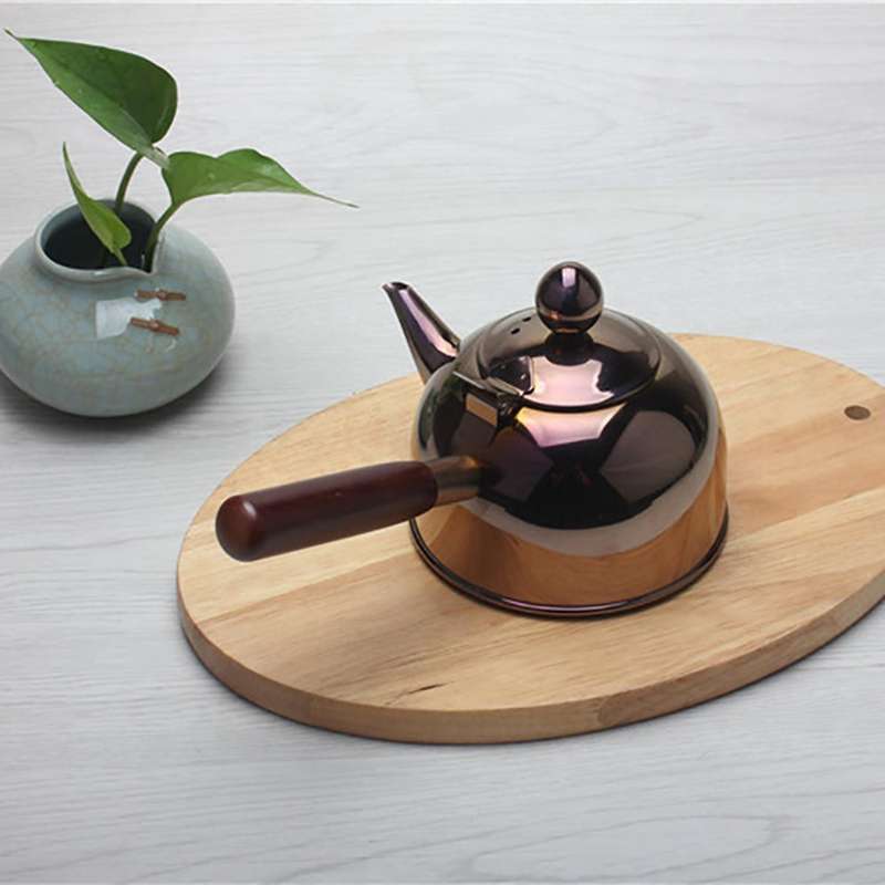 500ml Single Handle Water Kettle Induction 304 Stainless Steel Silver
