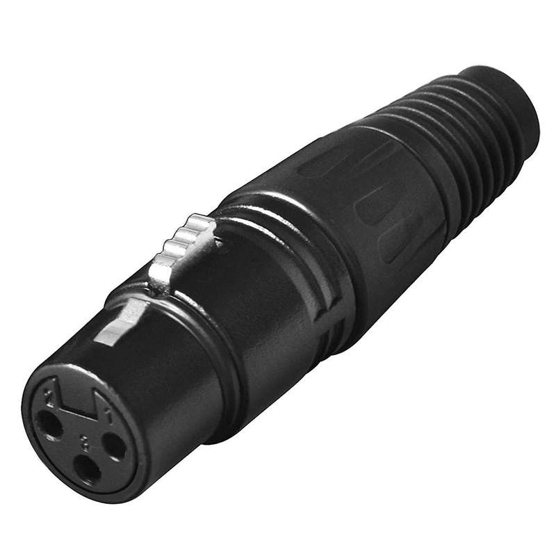 20 Pack Dmx 3 Pin Xlr Female Mic Cable Plug Connector Audio Socket