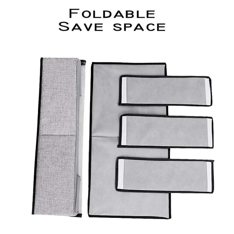 2 Packs Under Bed Clothes Shoes Storage Bins with Lids-dark Gray