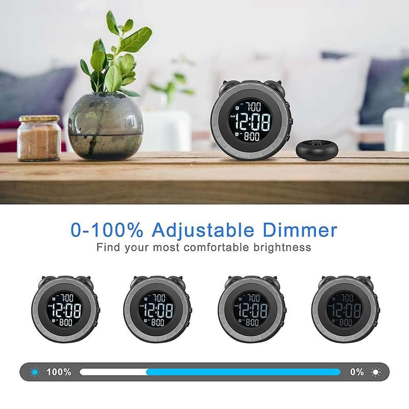 Loud Dual Alarm Clock for Heavy Sleepers Or Hearing Impaired