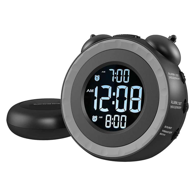 Loud Dual Alarm Clock for Heavy Sleepers Or Hearing Impaired