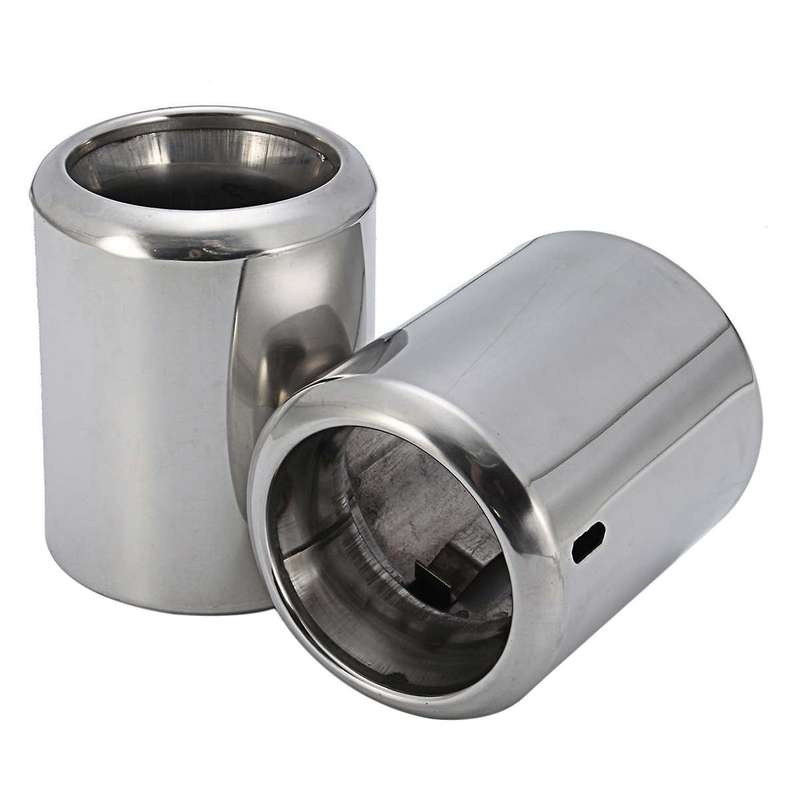 2pcs Car Exhaust Pipe Stainless Steel Muffler Tail Pipes for Mazda 6