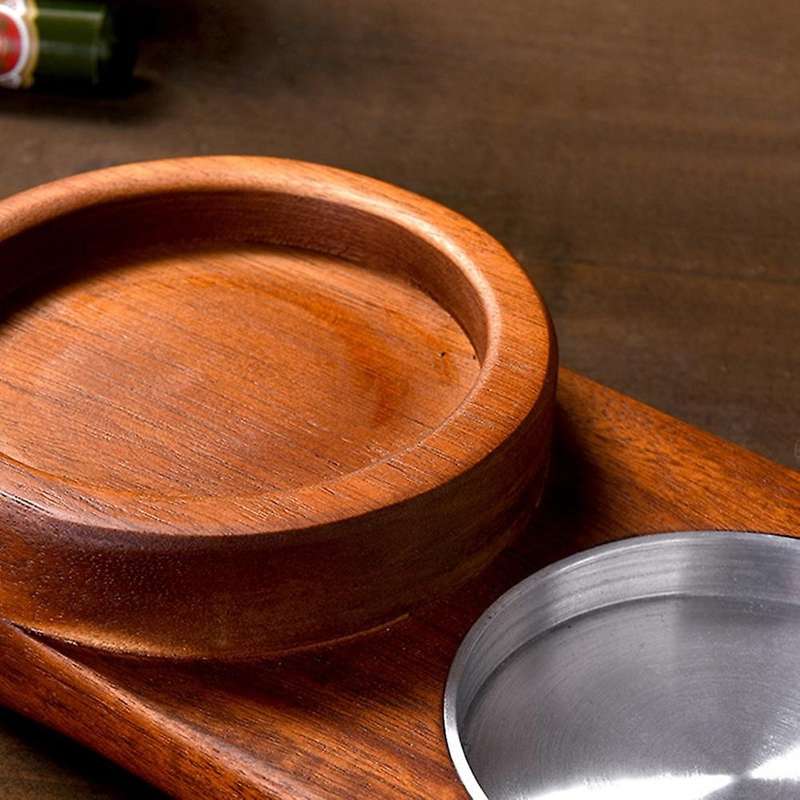 Solid Wood Cigar Ashtray Holder Home Decor Ashtray Accessories B