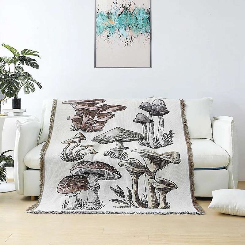 Casual Blanket Carpet Decoration Mushroom Carpet Sofa Cover