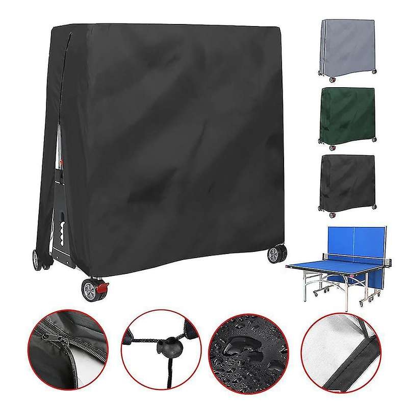 Folding Ping Pong Table Cover Dust Proof Table Protector,green