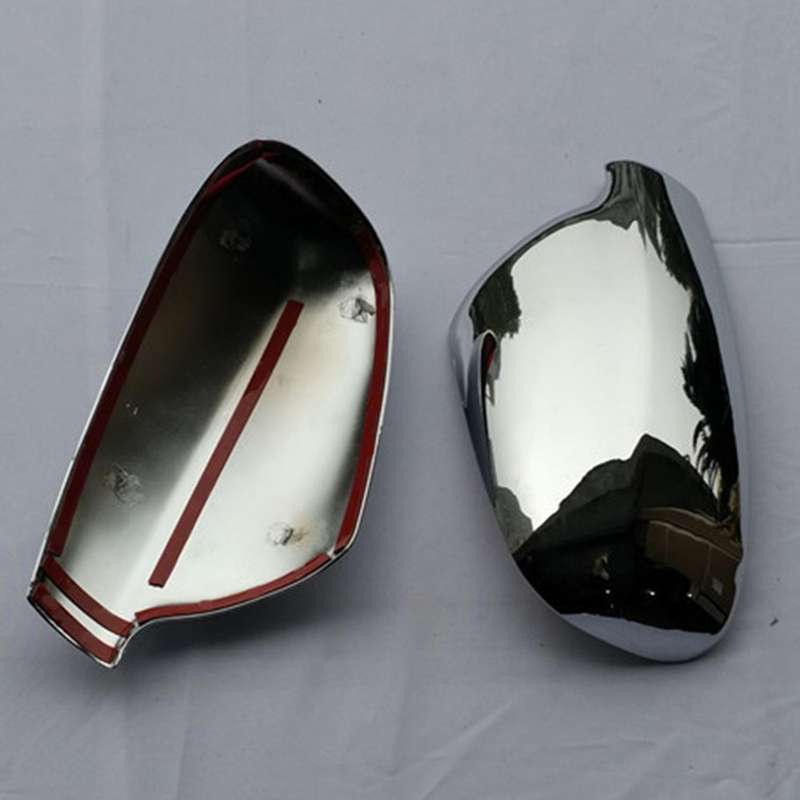 4x for Peugeot 307 Door Side Wing Mirror Chrome Cover Rear View Cap