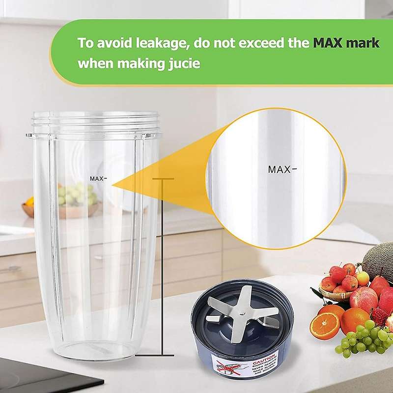 32oz Blender Cups for Nutribullet Blender 600w & 900w Models Nb-101b