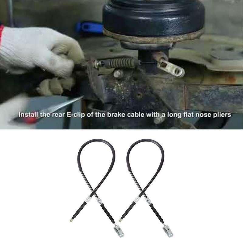 2pcs Brake Cable 42 Inch Both Driver & Passenger Side for Club Car Ds