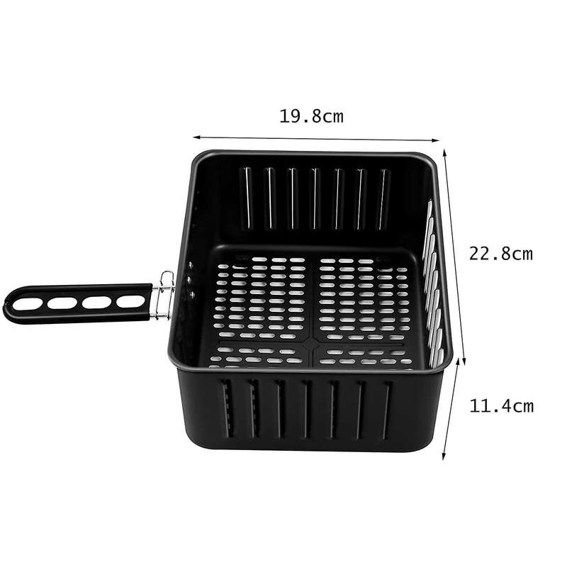 Square Air Fryer Basket 6qt for Gowise Usa Power Ninja Cosori Chefman