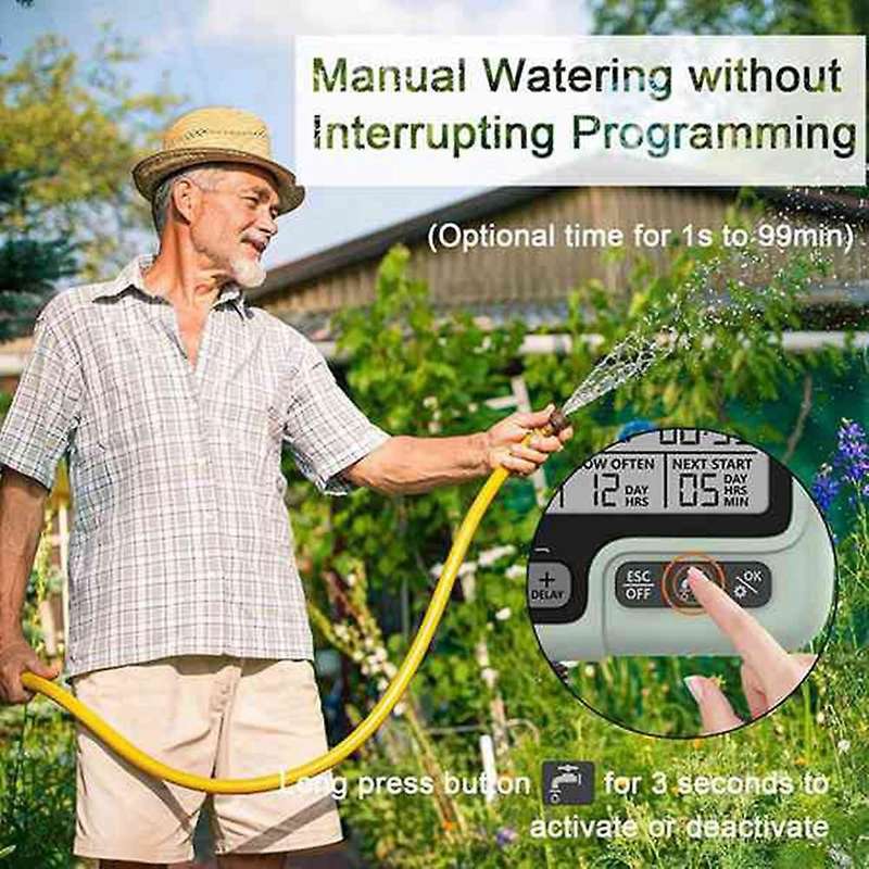 Large Screen Display Garden Watering Timer Irrigation Controller