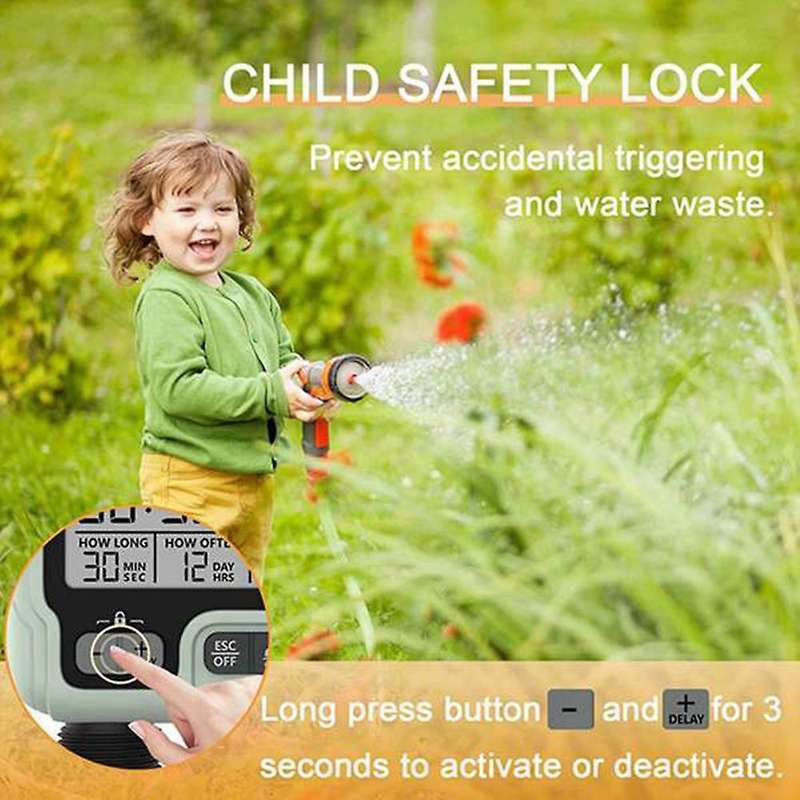 Large Screen Display Garden Watering Timer Irrigation Controller