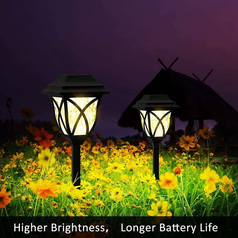 6 Pack Color Changing Solar Lights Outdoor Garden Decor, Warm-light