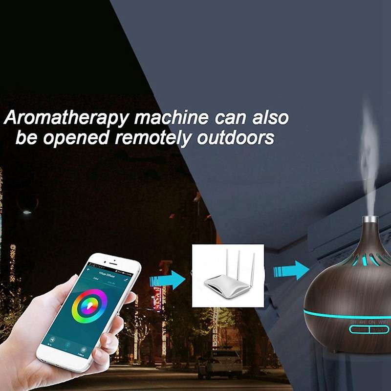 Smart Wifi Air Humidifier App Control Essential Oil B Us Plug