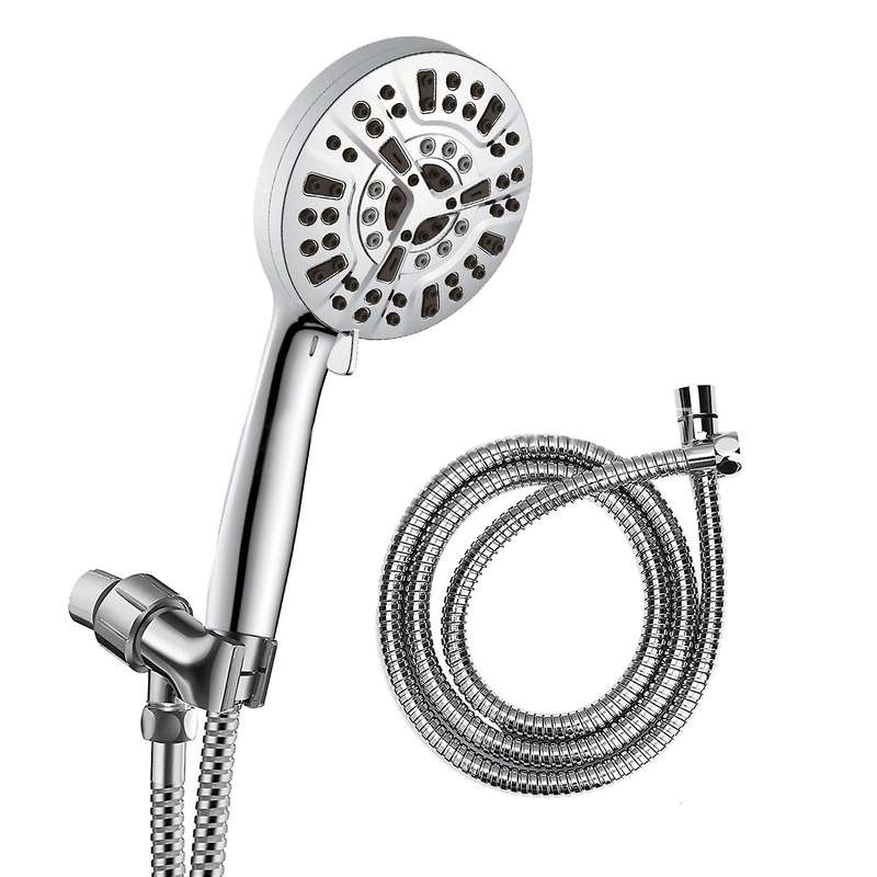 High Pressure Shower Head Set - Shower Head with 80 Inch Hose