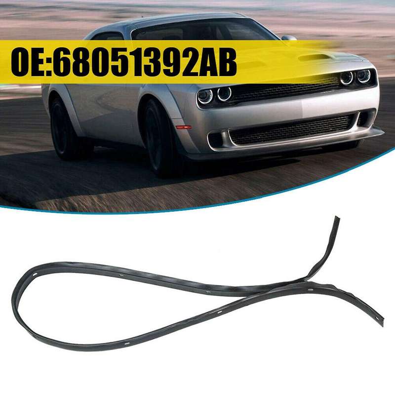 Front Bumper Hood Seal with Rivets for Dodge Challenger 2008-2019