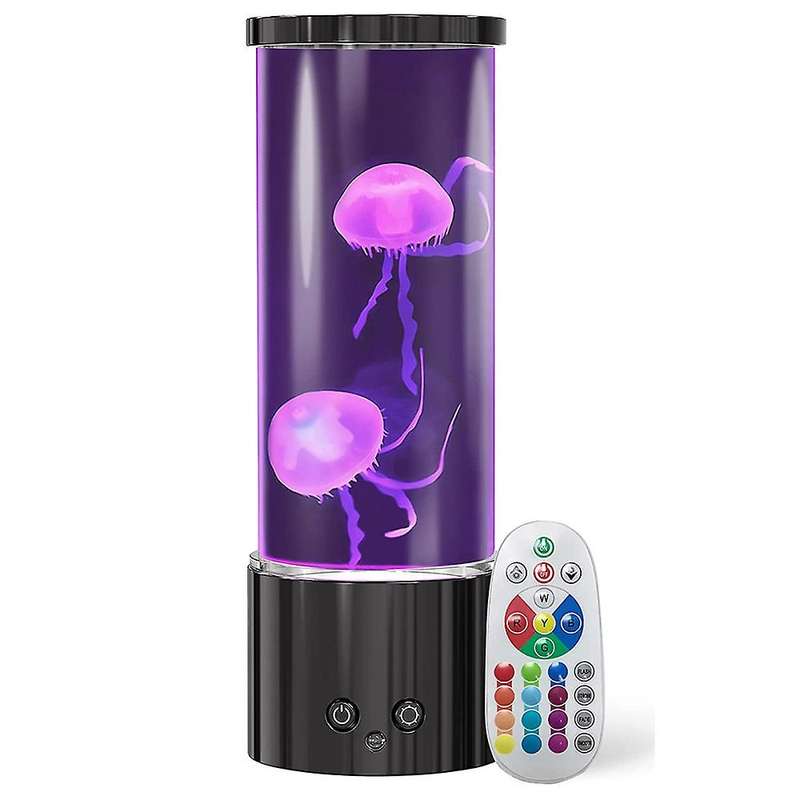 Jellyfish Lamp, Led Jellyfish Tank Table Lamp with Remote Control