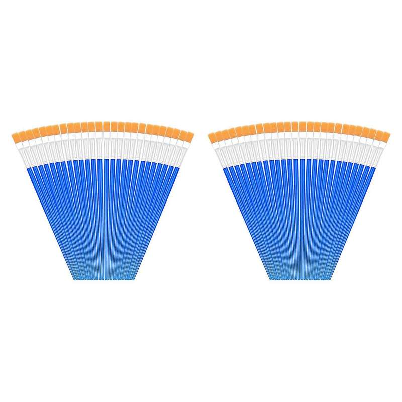 200pcs Watercolor Small Paint Brushes Nylon for Nail Craft Art