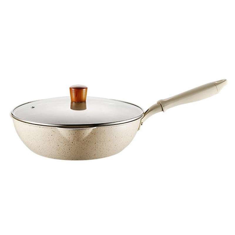 Maifan Stone Non-stick Frying Pan with Lid Frying Pan Household,20cm