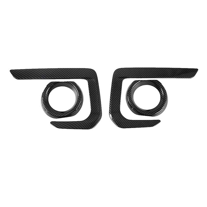 Car Front Fog Light Lamp Cover Trim Bezel Frame Styling Carbon Fiber