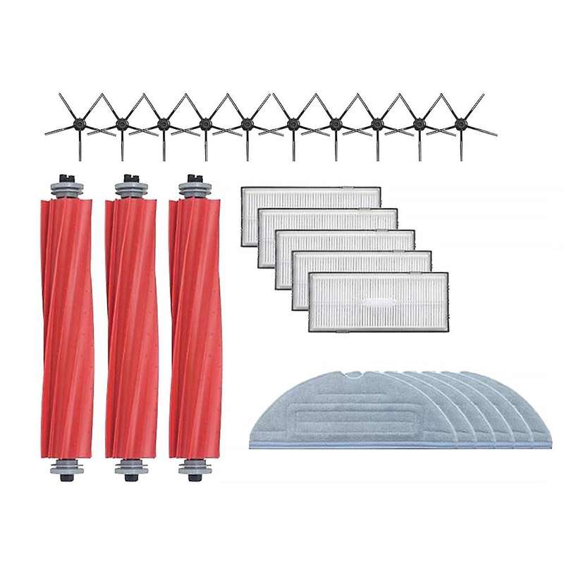 24pcs for Xiaomi Roborock S7 T7s T7s Plus Brush Filter Mop Cloth A