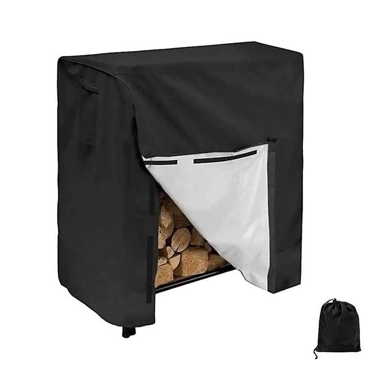Firewood Rack Cover Waterproof Oxford Fabric 48.4x25.5x43.3inch