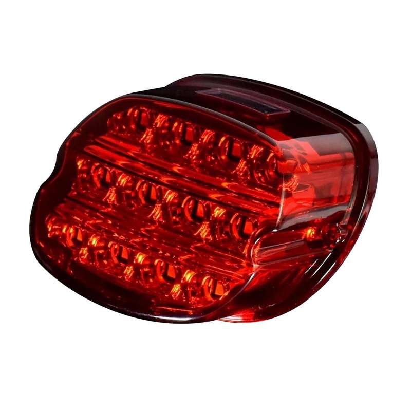 Motorcycle 12v Led Red Housing Brake Tail Light for Harley Glide