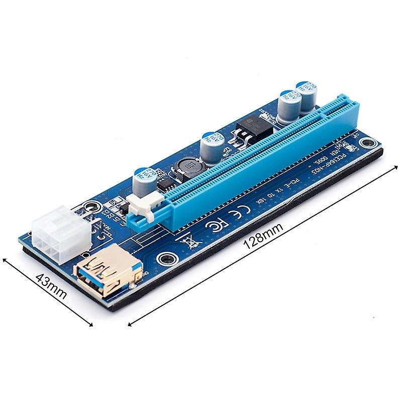 6pcs Ver009s Usb 3.0 Pci-e Riser Express Extender Riser Adapter Card