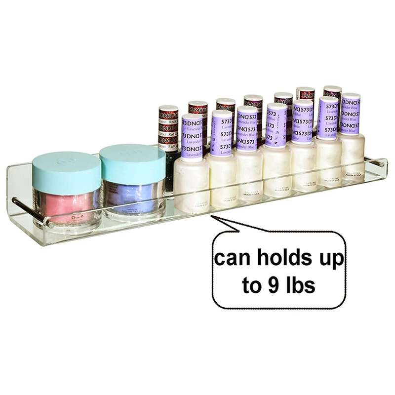 2 Pack Acrylic Floating Shelves, 15x 3.25inch , Bathroom for Office