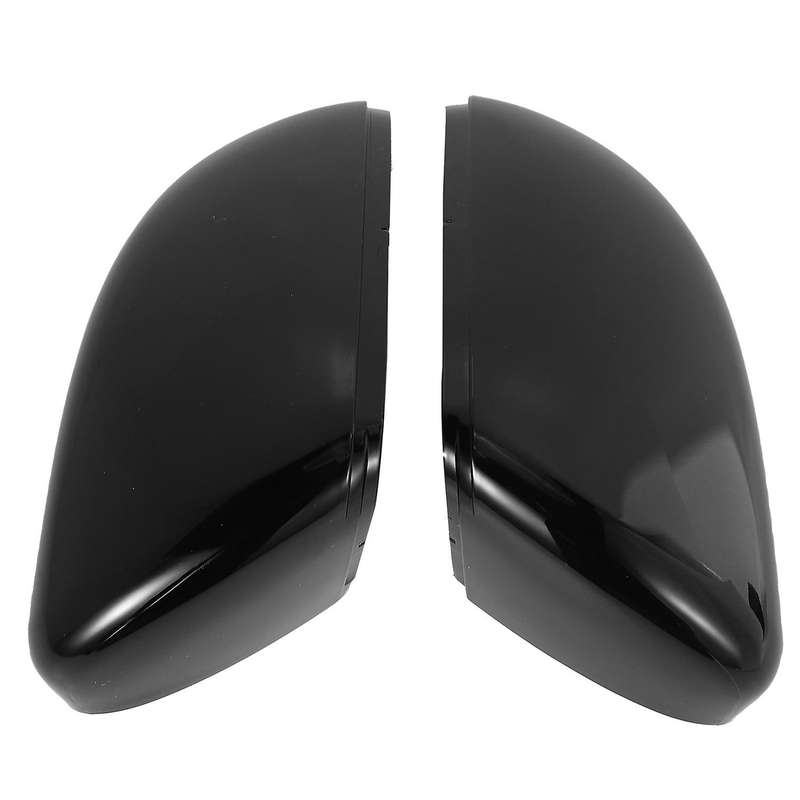 Left+right Gloss Black Wing Door Rear View Mirror Cover for Touran